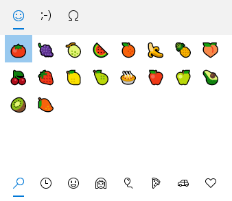 windows水果表情符号